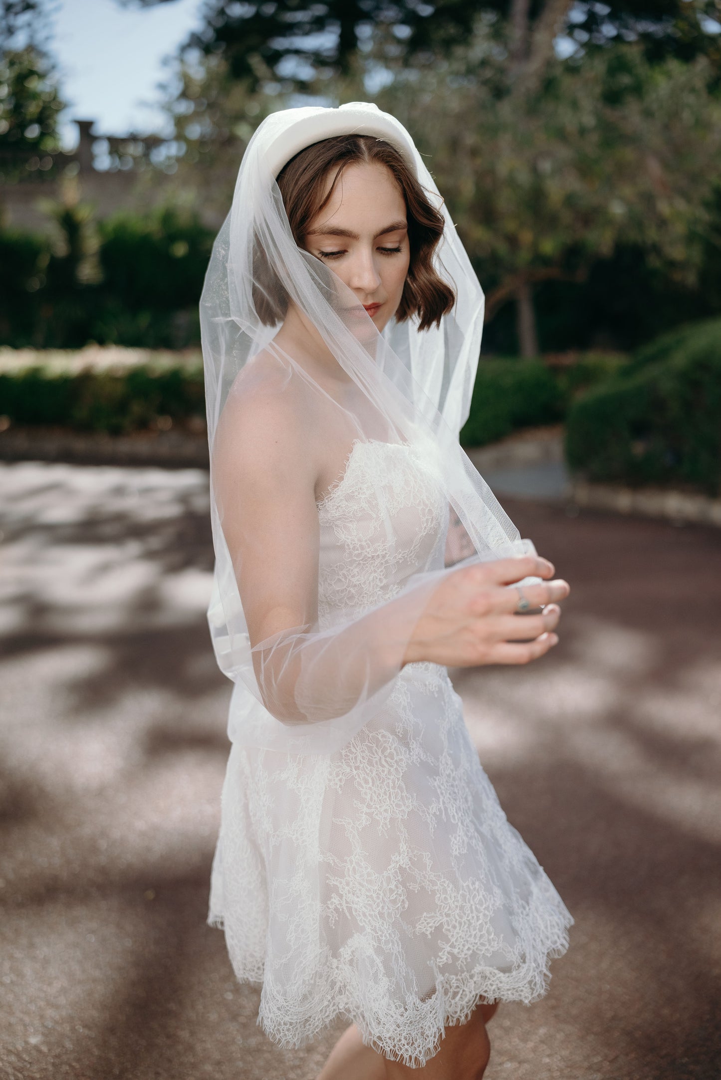 Headband veil