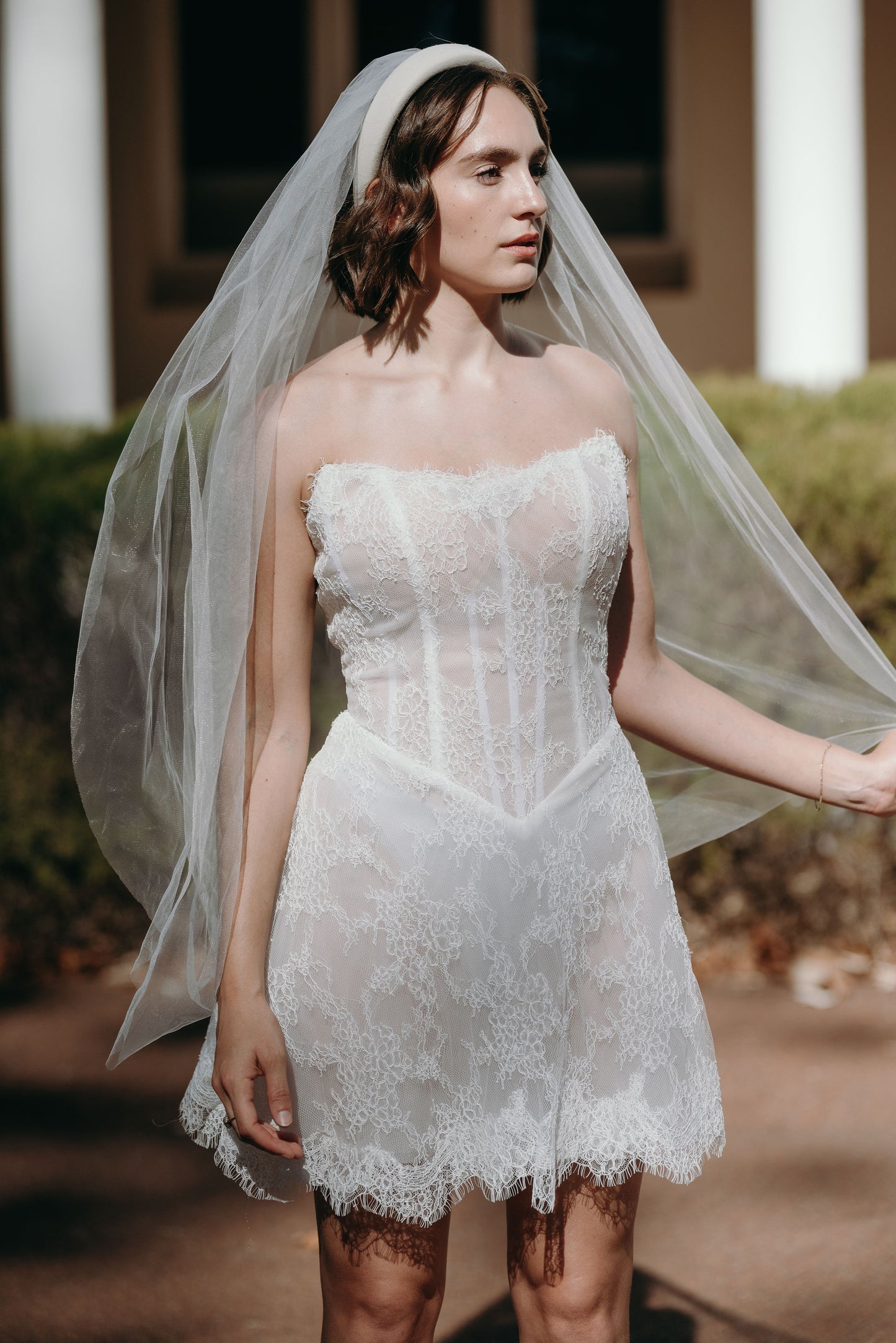 Headband veil