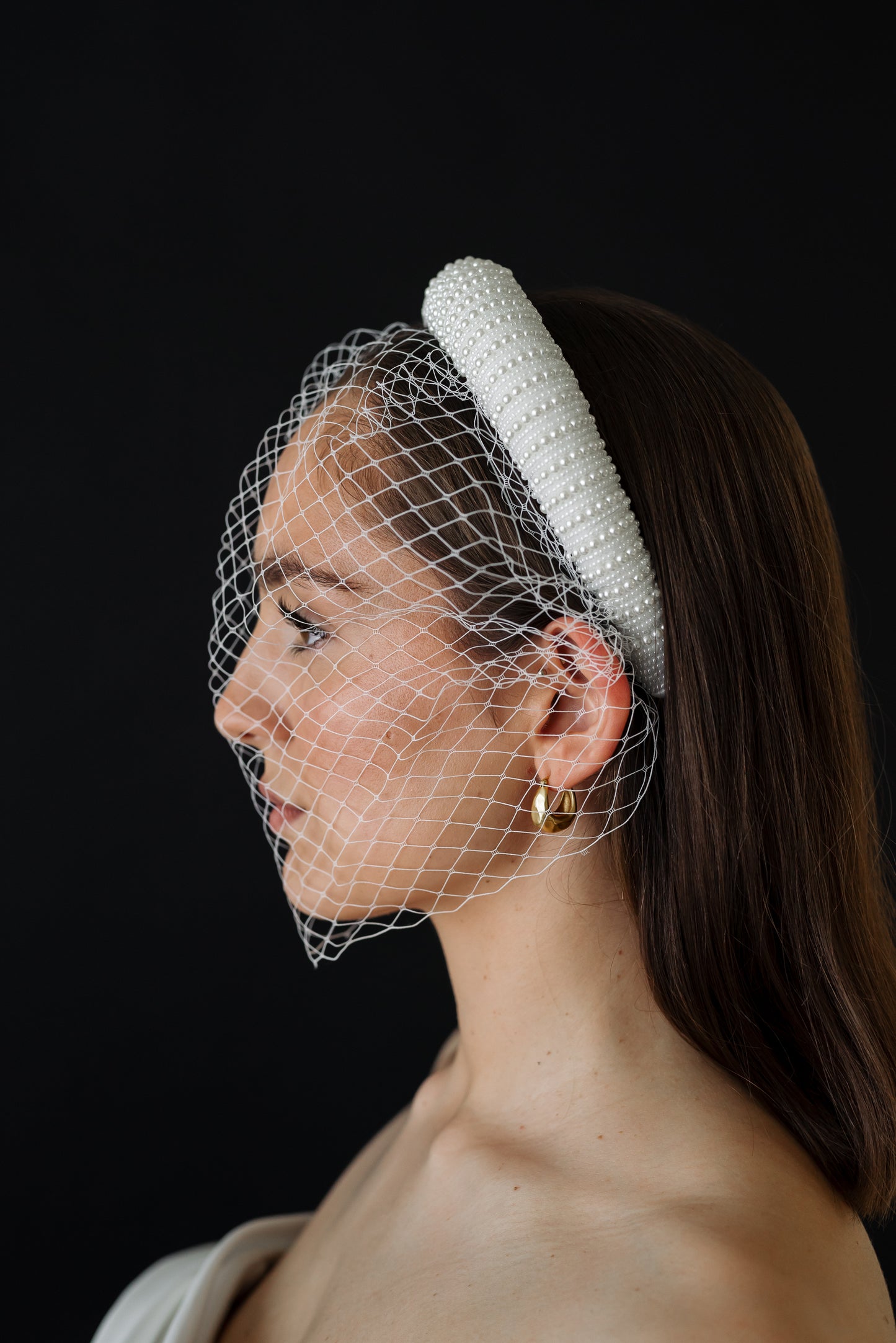 Elliott birdcage veil